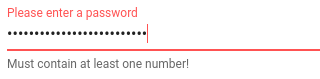 Password Input with Validation